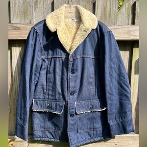 Vintage 1980s Montogomery ward Denim Barn Coat. Size M